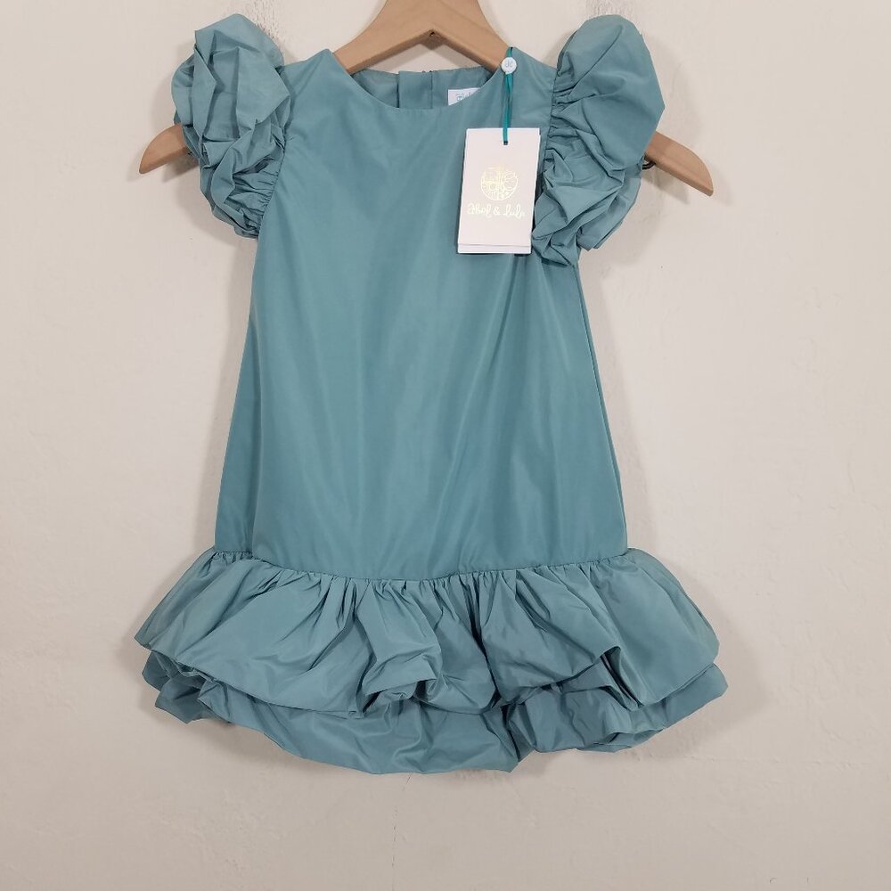 NWT Abel & Lula Girl's Dress Agua Size 4